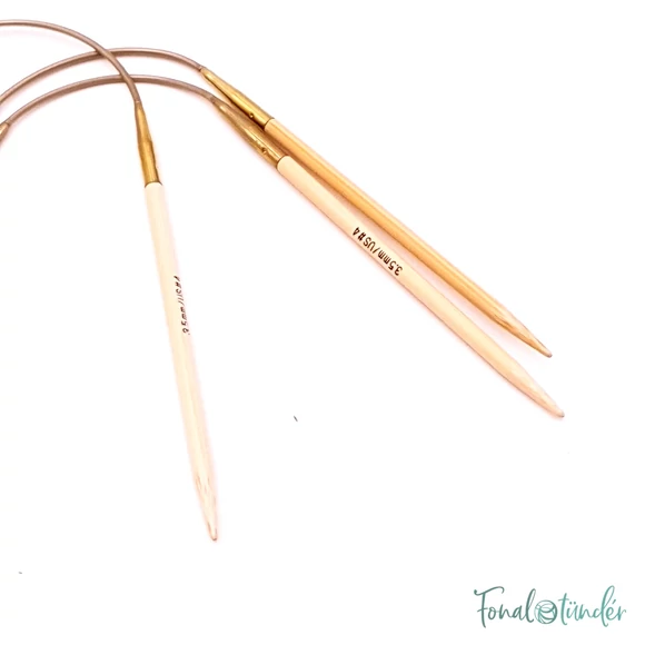 Addi CrasyTrio Bamboo - flexible double pointed needle set - flexibilis bambusz tűkészlet - 24cm - 3.5mm