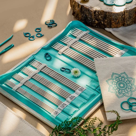 KnitPro Mindful The Grateful Set - acél zoknikötőtű szett - double-pointed knitting needle set