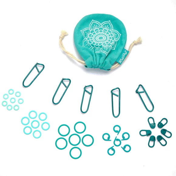 KnitPro MINDFUL Markers - 100db-os szemjelölő szett - stitch markers set 100pcs