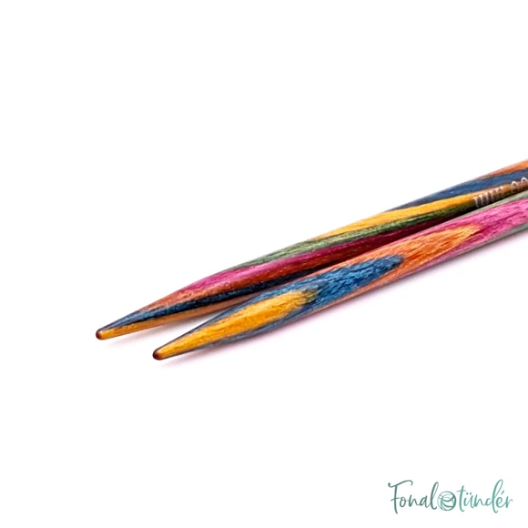 KnitPro Symfonie - extra rövid körkötőtű fej - extra short knitting needle tip - 4mm