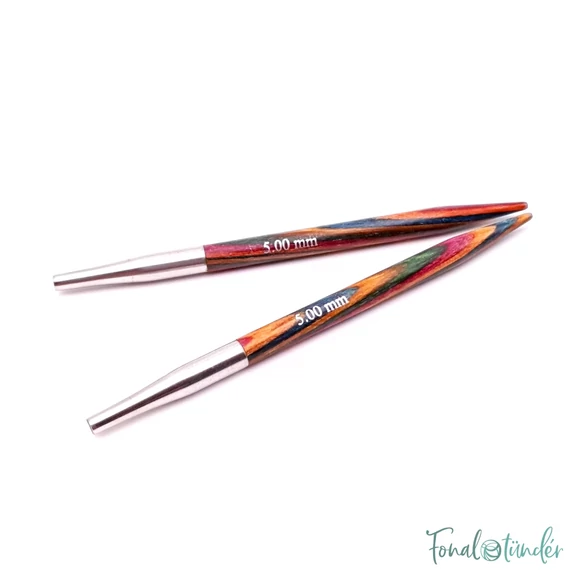 KnitPro Symfonie - extra rövid körkötőtű fej - extra short knitting needle tip - 5mm