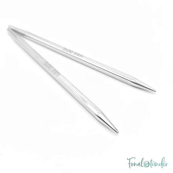 KnitPro Nova Cubics - szögletes fém körkötőtű fej - knitting needle tip - 5mm
