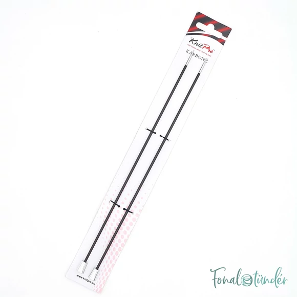KnitPro Karbonz - egyenes kötőtű - single-pointed knitting needle - 25cm - 2.5mm
