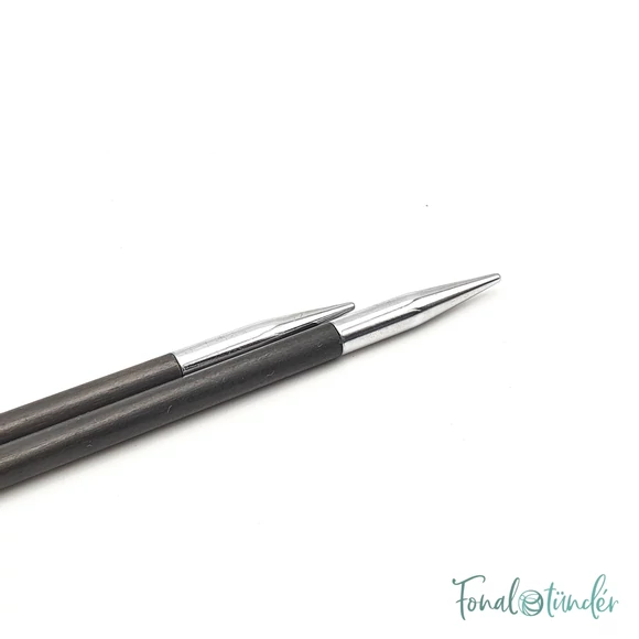 KnitPro Karbonz - egyenes kötőtű - single-pointed knitting needle - 25cm - 4mm