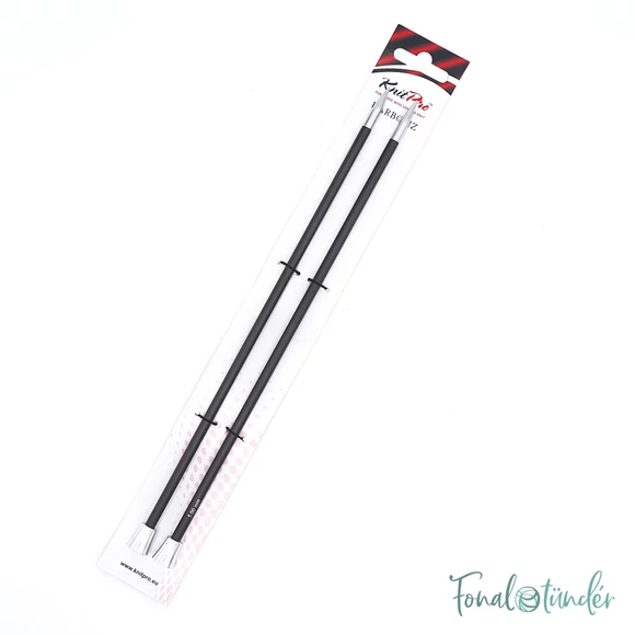 KnitPro Karbonz - egyenes kötőtű - single-pointed knitting needle - 25cm - 5mm