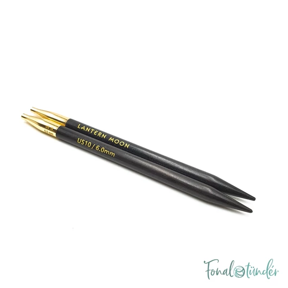 KnitPro Lantern Moon - ébenfa körkötőtű fej - knitting needle tip - 6mm