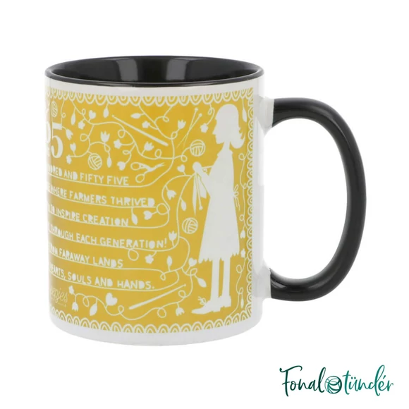 Scheepjes Mug - yellow - kávés vagy teás bögre - limitált kiadás - sárga