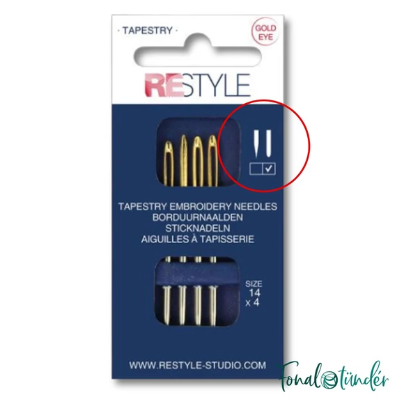 Restyle Goblein hímzőtű készlet - tapestry needle set - 4db