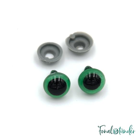 zöld baba/figura szemek - biztonsági - green safety eyes -10mm