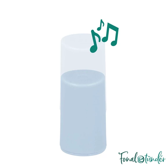 Rattle for stuffed toy - Csörgő betét kitömött játékokhoz - kék - 22x43mm