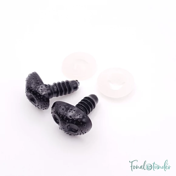 Fekete amigurumi biztonsági orr - black safety animal nose - 15mm
