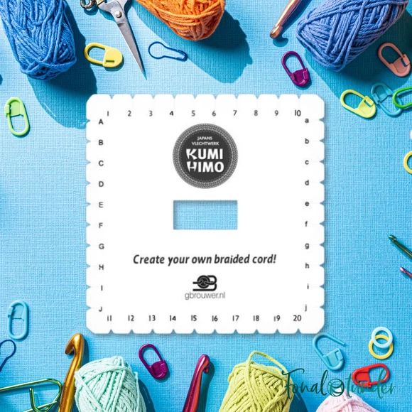 Kumihimo Disc - Kumihimo tárcsa- négyzetes - 40 barázda - barátság karkötő fonó készlet