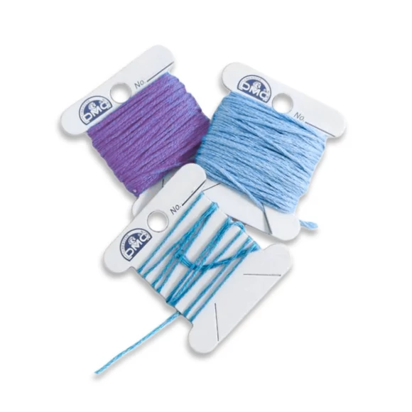 DMC cardboard bobbin set - karton spulni - hímzőfonalhoz - 56db