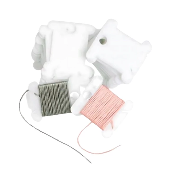 DMC plastic bobbin set - műanyag spulni készlet - hímzőfonalhoz - 28db