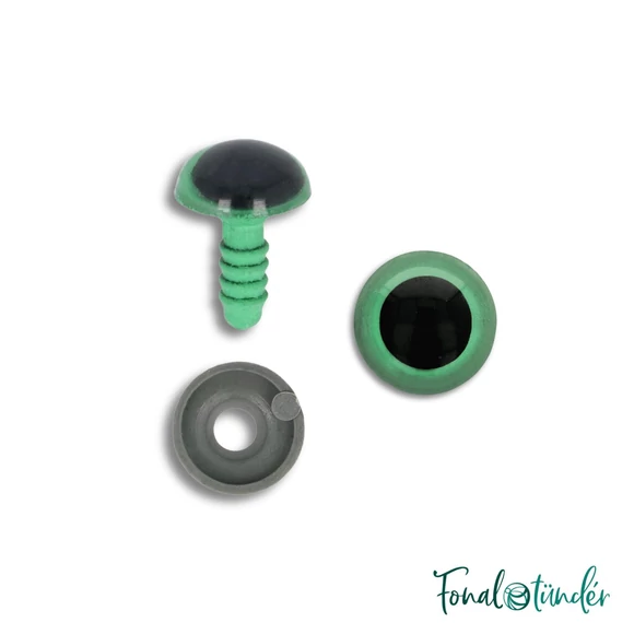 zöld baba/figura szemek - biztonsági - green safety eyes - 6mm