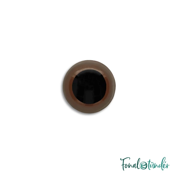 barna baba/figura szemek - biztonsági - brown safety eyes - 6mm