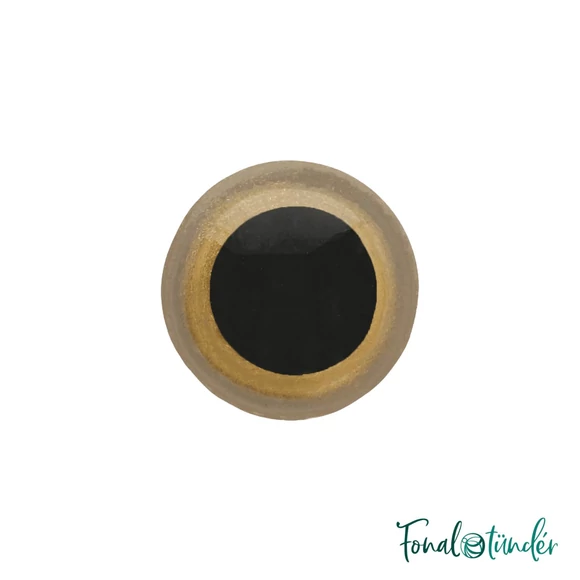 arany baba/figura szemek - biztonsági - golden safety eyes -12mm