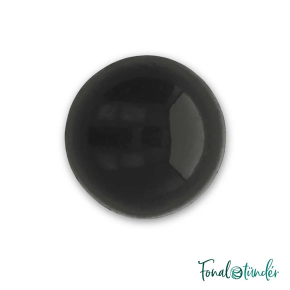 Fekete baba/figura szemek - biztonsági - black safety eyes - 22 mm