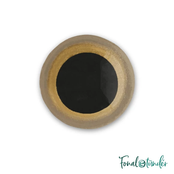 arany baba/figura szemek - biztonsági - golden safety eyes -16mm