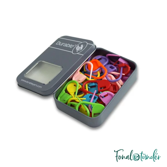  Durable Locking stitch markers  - zárható műanyag szemjelölő készlet- 30mm - 32db