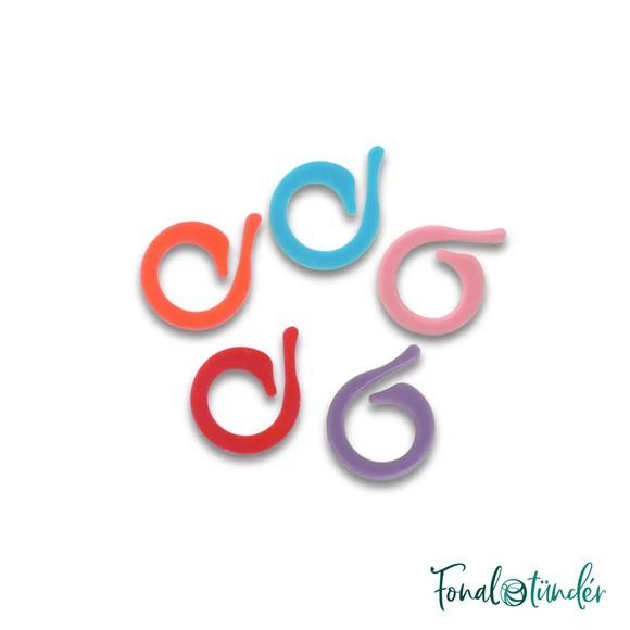 Durable open stitch markers - műanyag szemjelölő készlet - 50db