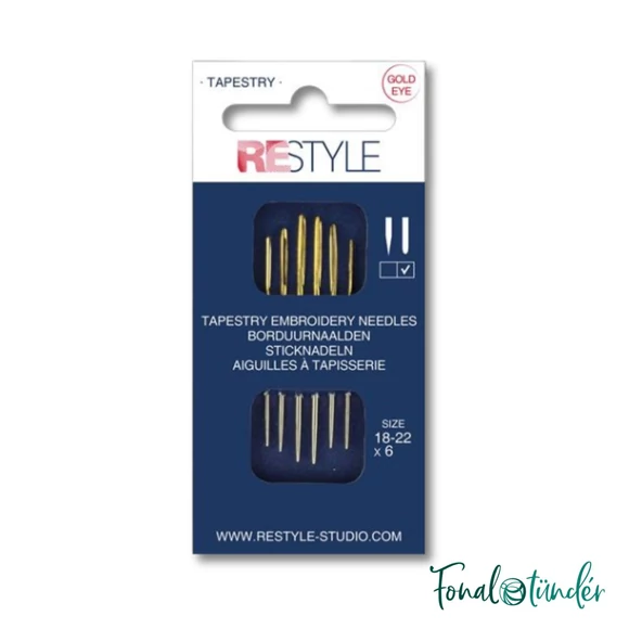Restyle Goblein hímzőtű készlet - tapestry needle set - 6db