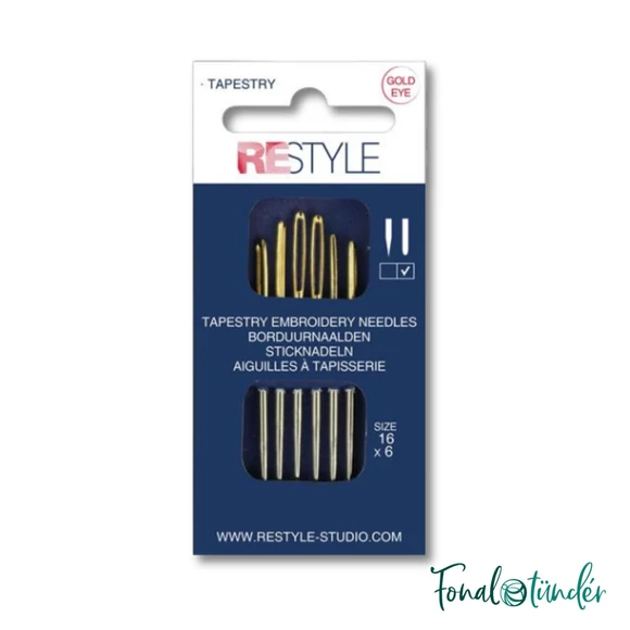 Restyle Goblein hímzőtű készlet - tapestry needle set - 6db