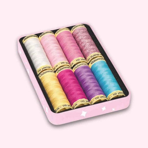 Gütermann Cute and Pink - thread set in box - varrócérna készlet dobozban