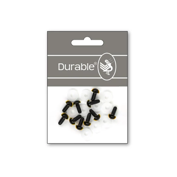 Sárga-Fekete baba/figura szemek - biztonsági - yellow safety eyes -10mm