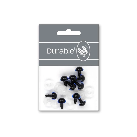 Kék-Fekete baba/figura szemek - biztonsági - Blue safety eyes -12mm