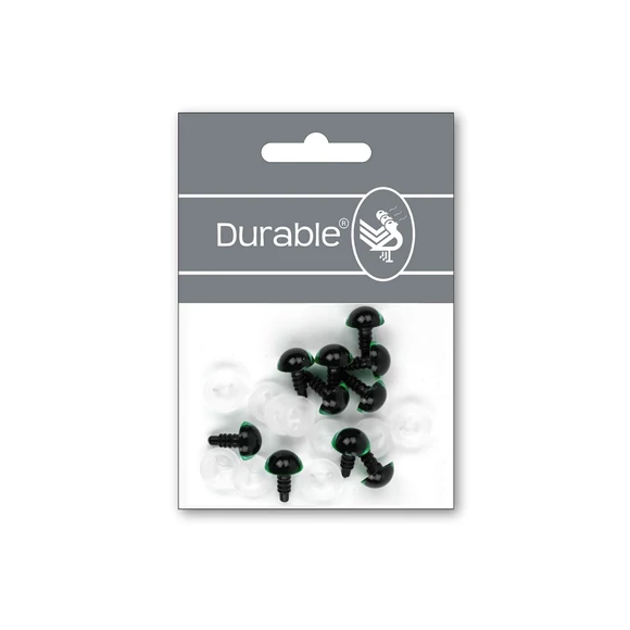 Zöld-Fekete baba/figura szemek - biztonsági - Green safety eyes -12mm