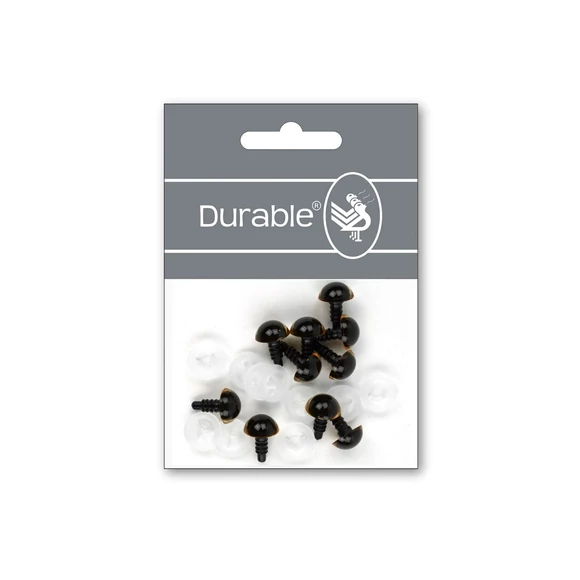 Barna-Fekete baba/figura szemek - biztonsági - Brown safety eyes -12mm