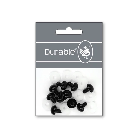 Fekete baba/figura szemek - biztonsági - Black safety eyes -15mm