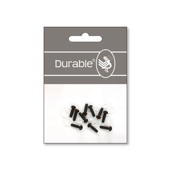 Barna - Fekete baba/figura szemek - biztonsági - Brown safety eyes 6mm