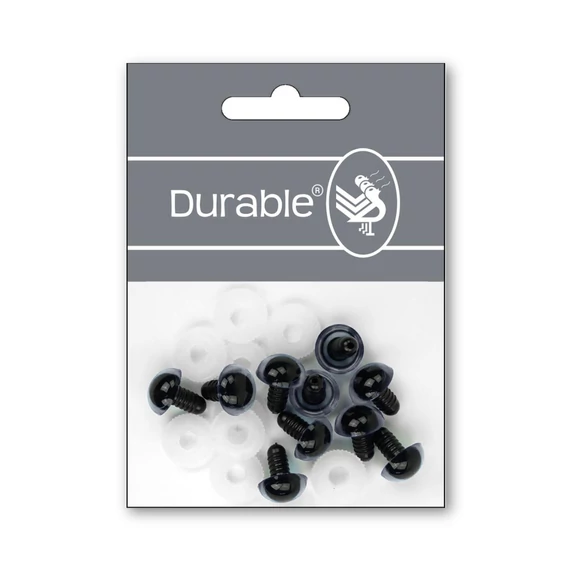 Szürke-Fekete baba/figura szemek - biztonsági - Gray safety eyes -15mm