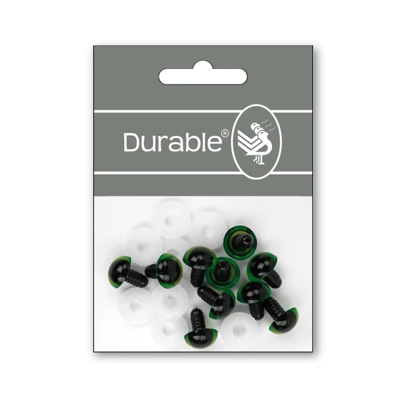 Zöld-Fekete baba/figura szemek - biztonsági - Green safety eyes - 15mm