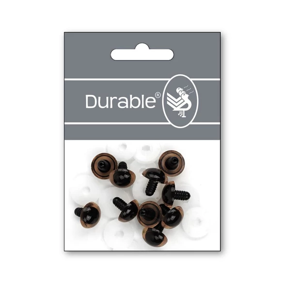 Barna-Fekete baba/figura szemek - biztonsági - Brown-Black safety eyes -18mm