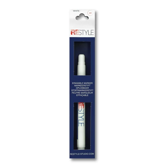 ReStyle Air erasable white marker - levegőn eltűnő textil jelölő filc - fehér