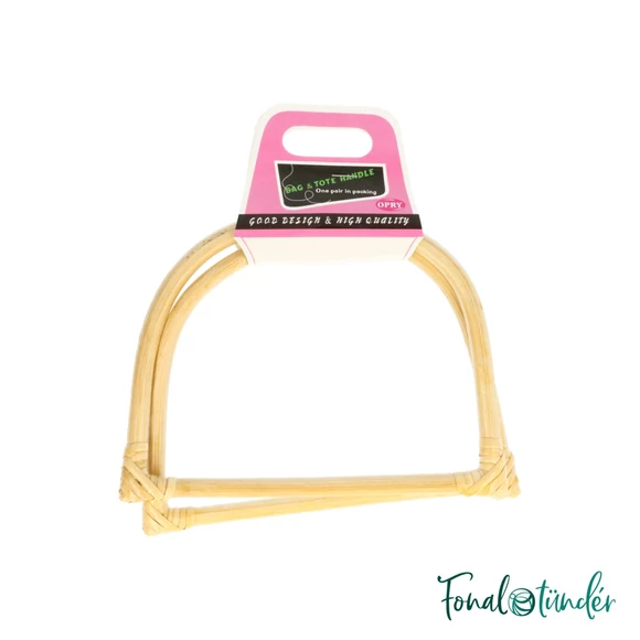  Bag handle bamboo 17.5cm natural