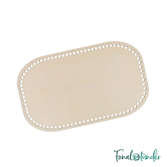 Wooden bag bottom - perforated - fa táska alj - perforált - 18x30cm