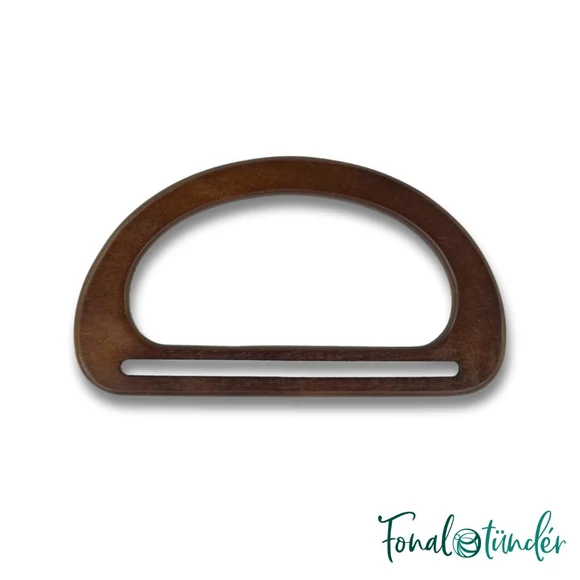 ReStyle wooden bag handle - brown  - íves fa táskafül - 17 x 9.5cm
