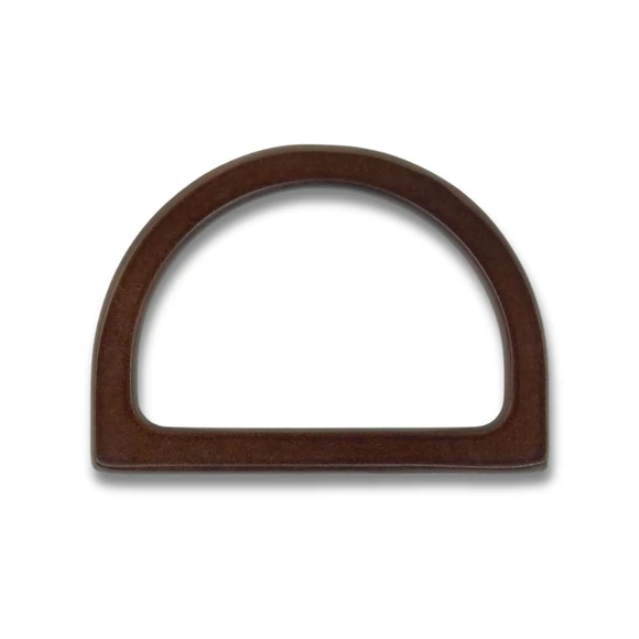 ReStyle wooden bag handle - brown  - íves fa táskafül - 12 x 8cm