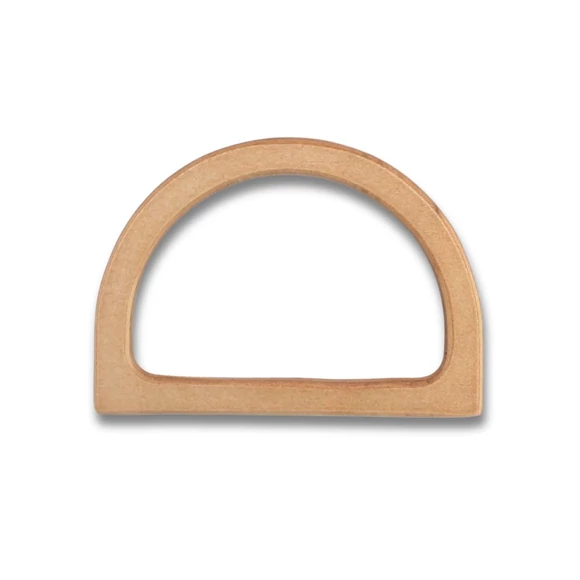 ReStyle wooden bag handle - brown  - íves fa táskafül - 12 x 8cm