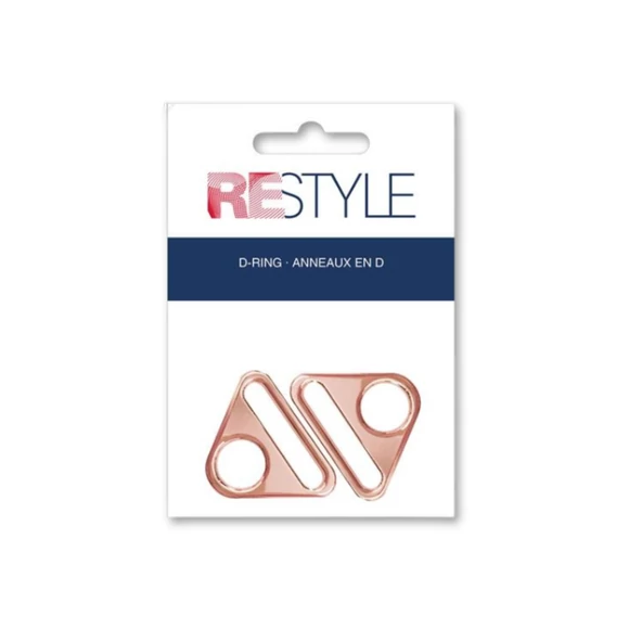 ReStyle D ring for bags - felvarrható fém rögzítőelem táskákhoz - 2db