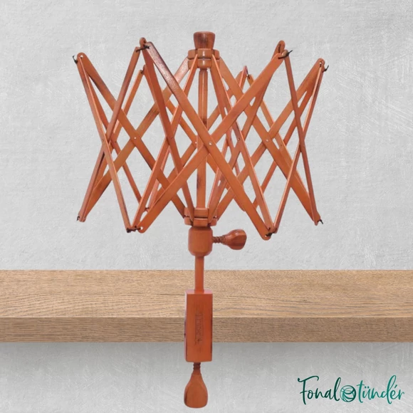 Durable - wooden umbrella yarn winder - fonaltartó esernyő gombolyításhoz