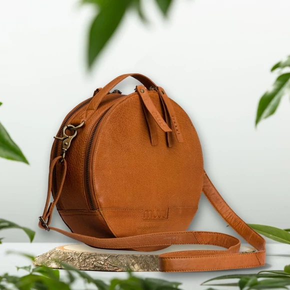 MUUD Bella Project Bag - kézzel varrt eredeti bőr kézimunka válltáska