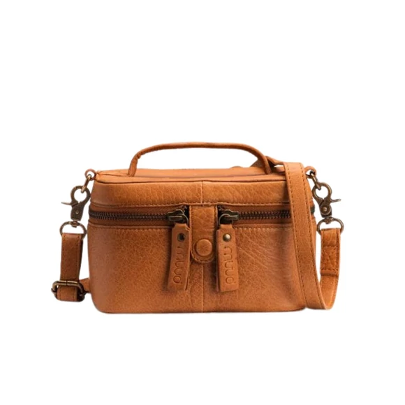 MUUD Lexi Mini Project Bag - bőr kézimunka táska - kötéshez, horgoláshoz