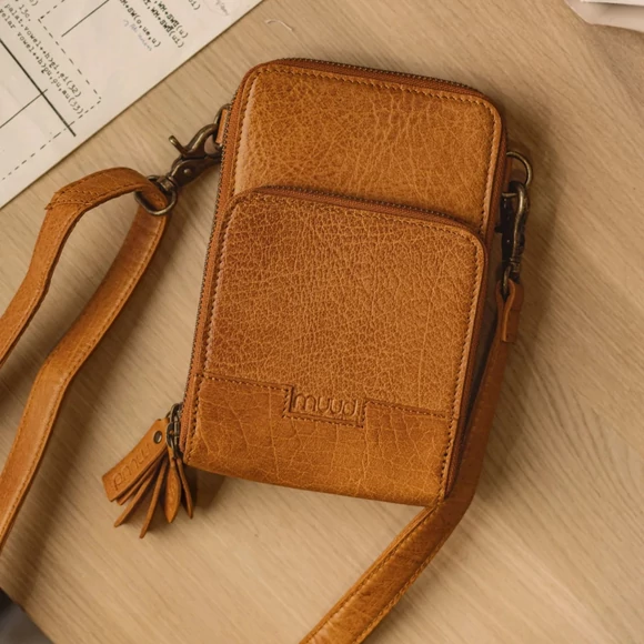 MUUD Dafna Messenger Bag - kézzel varrt eredeti bőr válltáska apró dolgokhoz