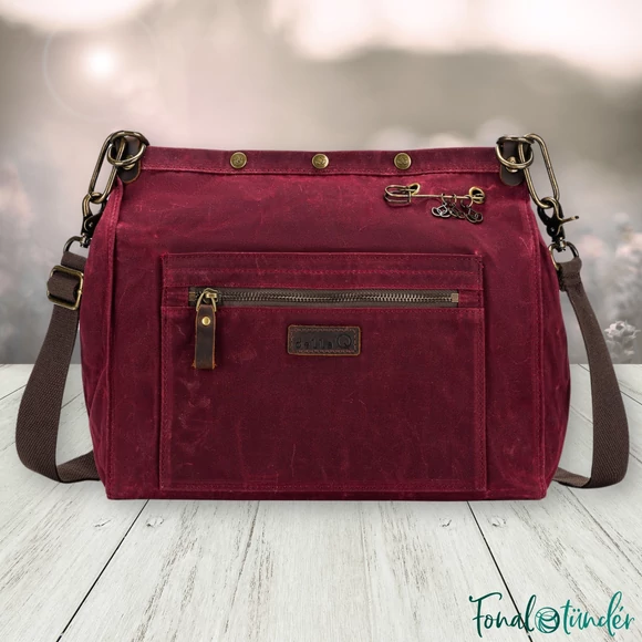 Della Q 3-in-1 Makers Bag Red - Fonaltartó Táska - sötétpiros