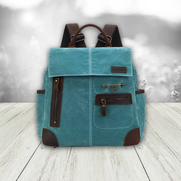 Della Q Makers Midi Backpack Teal - Fonaltartó Táska - Türkiz